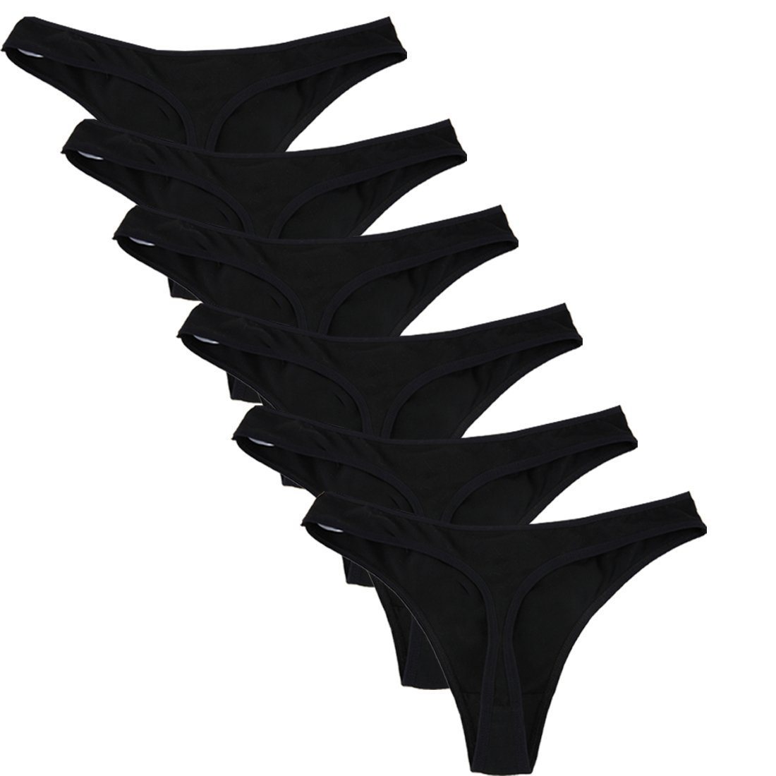 YOYI FASHION Cotton Thong, Black